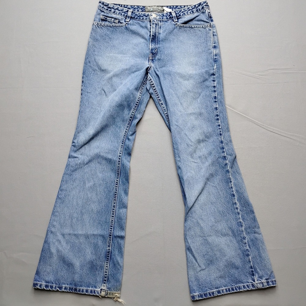 Levis SilverTab Vintage Baggy Flare Jeans Womens 13 Medium Wash Blue Denim
